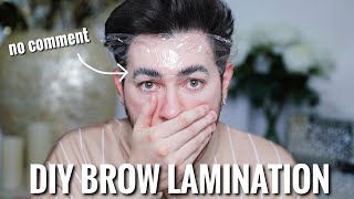 So I Just RUINED my Brows DIY Brow Lamination [upl. by Lielos]