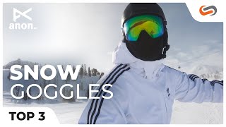 Anon TOP 3 Snowboard Goggles of 2020  SportRx [upl. by Delahk607]