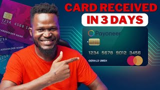 How To Order A Payoneer Card and Receive it In 3 Days Payoneer MasterCard [upl. by Nolyak]