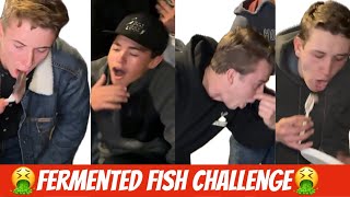 World’s SMELLIEST Fish  Fermented Fish Challenge 🤢  New Years Eve 2023 [upl. by Ssej]