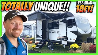 New TINY Camper • Under 18ft TOTAL 2024 Imagine 14MS Travel Trailer by Grand Design RV [upl. by Aneloc]