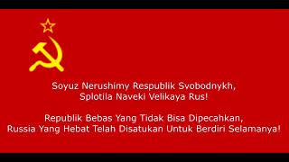 USSR anthem Indonesian and russian sub [upl. by Attenad210]