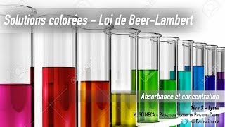 Loi de BeerLambert  Absorbance et concentration [upl. by Habas]