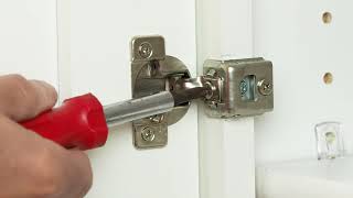 How To Adjust amp Align Your Kitchen Cabinet Door Hinges [upl. by Nahgaem]