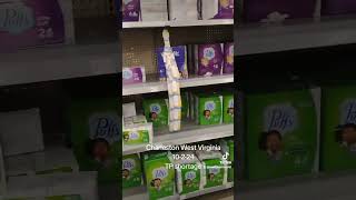 Charleston Walmart toilet paper shortage 2024 [upl. by Calondra]