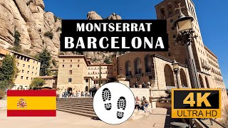 Montserrat Monastery Barcelona Spain 4K walking tour [upl. by Haneeja]