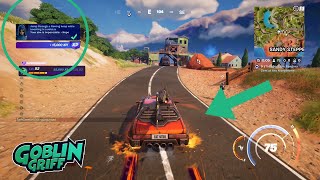 How to Jump through a flaming hoop while boosting in a vehicle  Fortnite [upl. by Fitts]