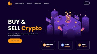 How To Make Cryptocurrency Website In HTML CSS JS  Add Cryptocurrency Price On Website [upl. by Nyleaj]