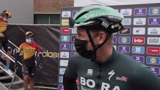 Pascal Ackermann  Interview at the start  Scheldeprijs 2020 [upl. by Frodeen270]