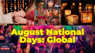 August National Days Around the World  Celebrating Global Traditions [upl. by Elery576]