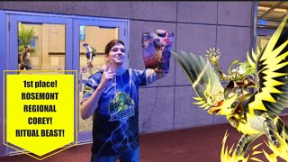 1st Place Regional   Ritual Beast Deck Profile  Corey 🦉 💎 prestigegaming ritualbeastyugioh [upl. by Austin]