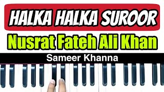 Yeh Jo Halka Halka Suroor  Nusrat Fateh Ali Khan  Harmonium Lesson [upl. by Kenney]