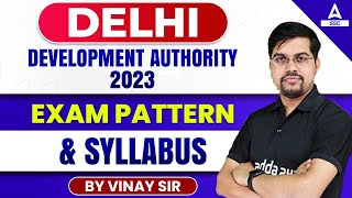 DDA Vacancy 2023 Syllabus and Exam Pattern 2023  By Vinay Sir [upl. by Sanyu]