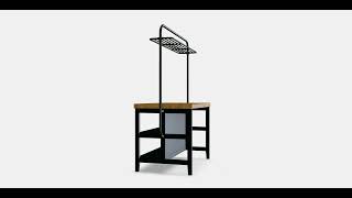 VADHOLMA Kitchen island with rack  Ecommerce  Store [upl. by Franciska14]