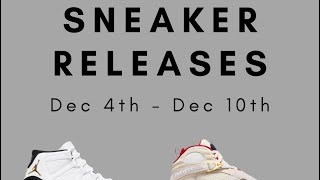 2023 Sneaker Release Calendar  Dec 4 to 10 Week 49  Jordan 11 Gratitude JJJJound Reebok Nike [upl. by Ybot418]