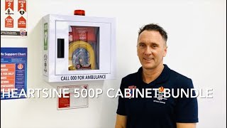 Defibrillator AED 500p SMART Cabinet Bundle [upl. by Yeznil]