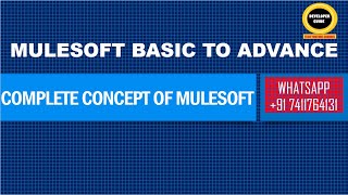 PART 02  SESSION 13  MULESOFT BASIC  MULESOFT COMPLETE CONCEPT [upl. by Troy]