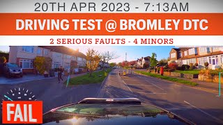 DRIVING TEST  BROMLEY TEST CENTRE EP15  APR 20 2023 0713AM DRIVINGTESTVIDEO OJKENNY BROMLEYDTC [upl. by Nosmoht151]