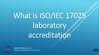 Basic Understanding of ISO IEC 17025 2017 Laboratory Accreditation PREVIEW [upl. by Arrat]