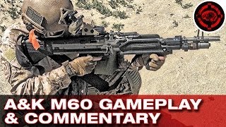 Airsoft MK43  M60 Gameplay AampKVFC [upl. by Aihseyn]