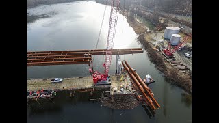 Progress on the new HinsdaleBrattleboro bridge [upl. by Abraham]