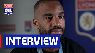 Linterview dAlexandre Lacazette de retour des JO  Olympique Lyonnais [upl. by Casi453]