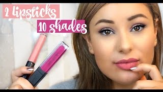 2 Lipsticks 10 Shades  How to mix matte liquid lipsticks  scattynattyxx [upl. by Michelle]