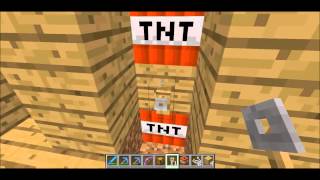 Minecraft 13 Simple Tripwire TNT Trap [upl. by Josler167]