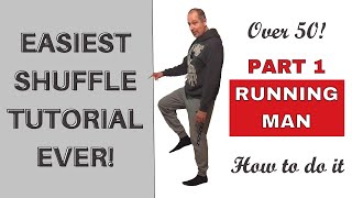 How to Shuffle Dance Over 50  Shuffle Dance Tutorial for Beginners  My Method Intro amp Running Man [upl. by Mazurek]