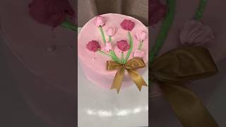 Modern Floral Cake Decorating A Fresh Take [upl. by Ajssatsan]