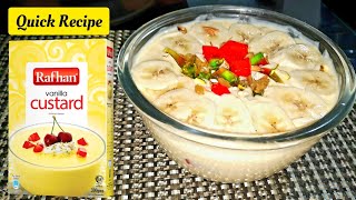 How to make Rafhan Custard  Rafhan Custard Recipe  Healthy Dessert  by Flavours Kitchen [upl. by Yelnet130]