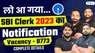 SBI Clerk 2023 Notification  SBI Clerk Notification 2023  SBI Clerk Vacancy 2023 [upl. by Horner694]