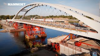 Launching a 2100t bridge over the water [upl. by Manuel72]