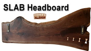 Woodworking Making a SLAB Headboard [upl. by Udall]