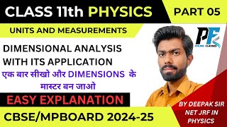 physics class 11 chapter 1 Uses of dimensional anaysis class 11 physicsfod unitsandmeasurement [upl. by Adan]