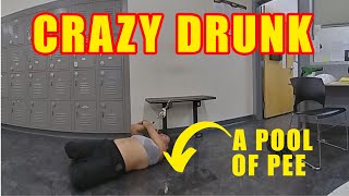 Bodycam DUI Arrest  Crazy Drunk Woman Lays in Her Own Puddle of Pee [upl. by Eelynnhoj]