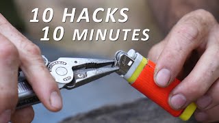 10 Survival and Bushcraft HACKS you probably didnt know [upl. by Kcolttam]