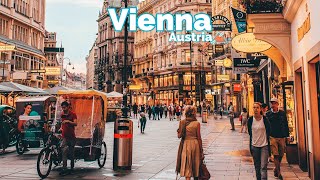 Vienna Austria 🇦🇹  Evening Walk  March 2023  4KHDR Walking Tour ▶128min [upl. by Imim]