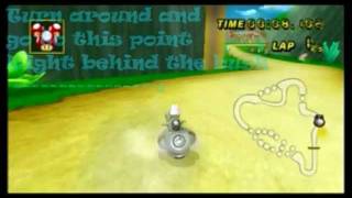 MKWii Mushroom Gorge Wall Glitch Tutorial beginner [upl. by Nossaj611]