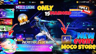 New Event🔥Moco Store Only 19 Diamond💎 New Tips amp Trick🤯✅freefire [upl. by Hgielrebma381]