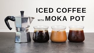 Easy ICED COFFEE Recipes to Make With MOKA POT [upl. by Strang]