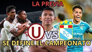 PREVIA UNIVERSITARIO VS CRISTALvuelve el tunche  se define el campeonato universitario cristal [upl. by Hanover]