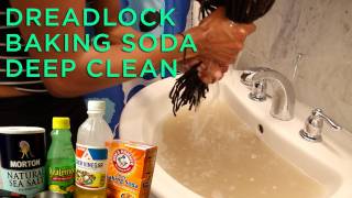 Dreadlocks Baking Soda Deep Clean TutorialReview [upl. by Aratnahs112]