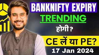 Nifty and BankNifty Prediction Wednesday 17 Jan 2024  Expiry Hero Zero Strategy  Rishi Money [upl. by Mora]