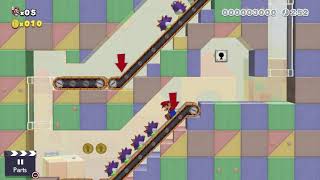 Super Mario Maker 2 – Level 79 Skipsqueak Towers  Walkthrough [upl. by Maddi]