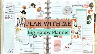 PLAN WITH ME  BIG HAPPY PLANNER  Jan 16222023 [upl. by Aizahs462]