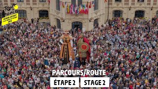 ParcoursRoute  Stage 2  Tour de France 2025 [upl. by Ardnasil857]