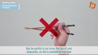 How to Use Chopsticks Properly for RightHanded People [upl. by Annis]