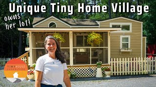 Her Sweet Tiny House in Amazing Tiny Home Community She Built in FL [upl. by Astra]