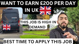 EARN £200 PER DAY IN UK 🇬🇧  AMAZON DELIVERY DRIVER JOB  URDU  HINDI  FOR 🇵🇰 🇮🇳 🇦🇫 🇧🇩 [upl. by Vitkun892]